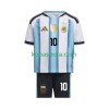 Billiga Fotbollströjor Argentina Lionel Messi 10 Barn Hemma tröja WM 2026 Kortärmad